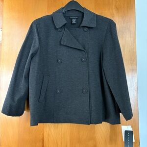 Rafaella Dark Gray Pea Coat